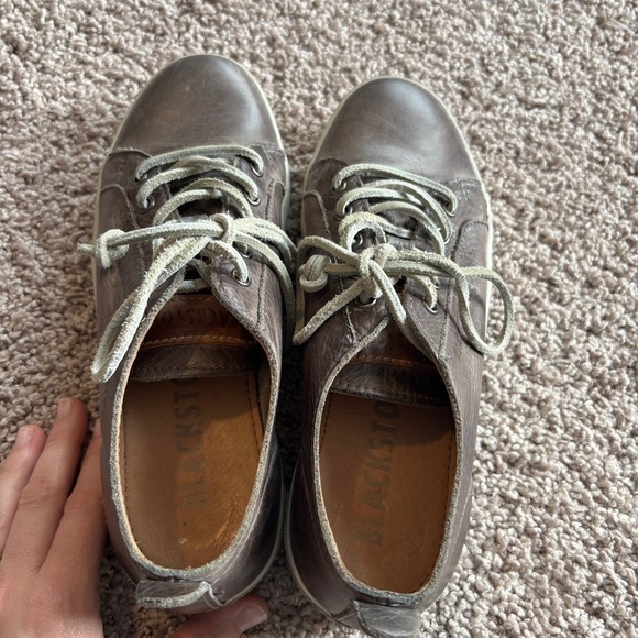 Blackstone Leather Low Top Sneaker JL-21 Sky Blue Size 40 EU  Blackstone JL-21 Low Top Leather Shoe Charcoal size 37